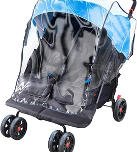 apramo rain cover twin stroller  peve
