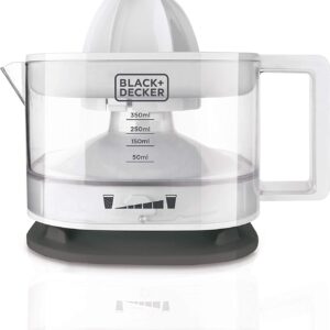 Black + Decker BXCJ25E Citrus Juicer 25 W 350 mm Plastic White