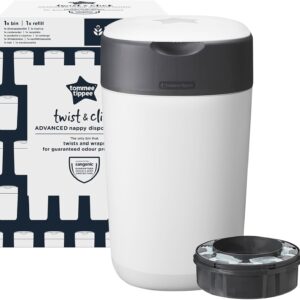 Tommee Tippee Twist and click Bin Tube white