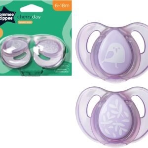 tommee TIPPEE CHERRY DAY SOOTHER 6-18 assorted