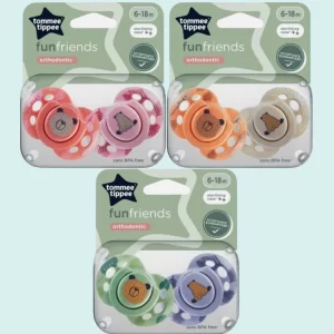 tommee tippee fun soother 2pack 6-18